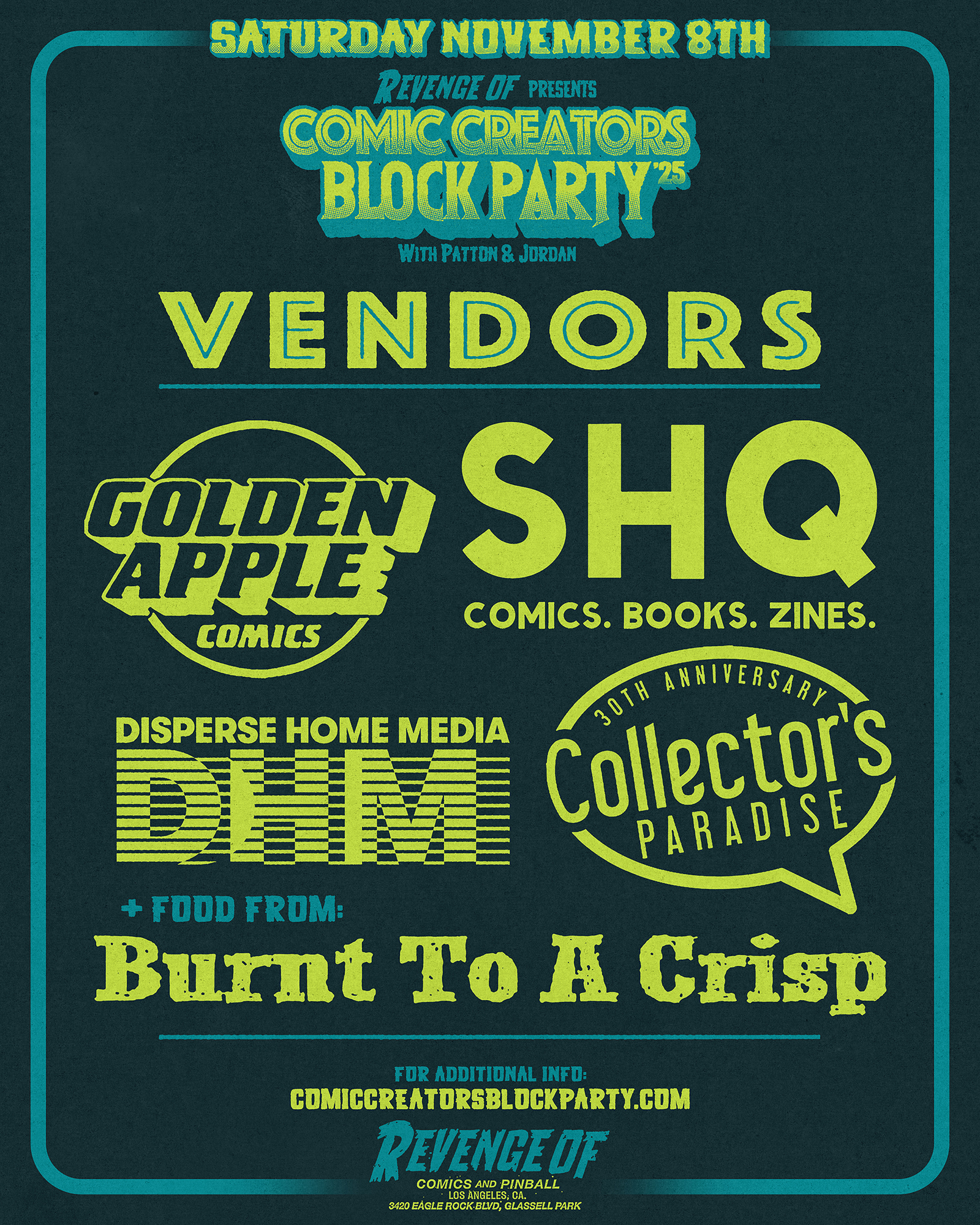 Comic Creators Block Party Vendors